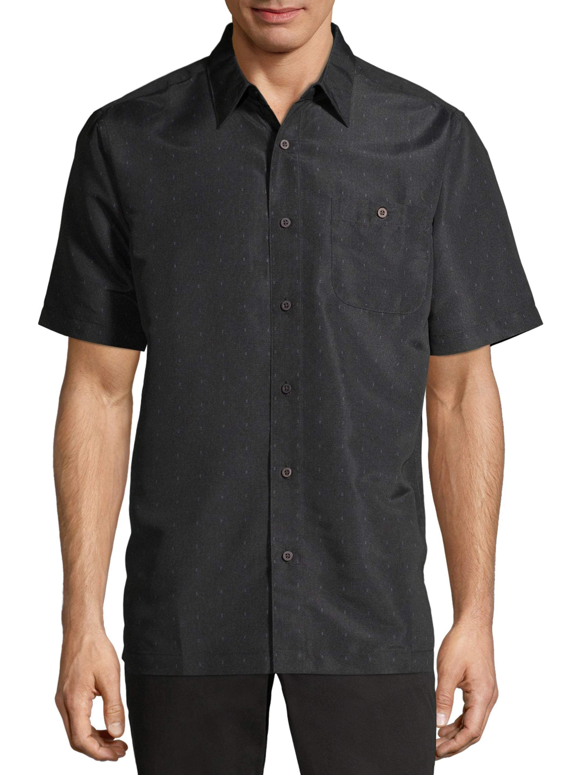 George Men's and Big Men's Short Sleeve Microfiber Shirt up to 5XL ...