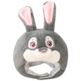 thumbnail image 1 of KAKOWELY Sombrero de conejito de peluche con orejas, accesorio completo para fotos, divertido disfraz de Pascua, 1 of 4