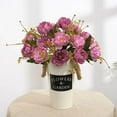 7 Head European Imitation Flower Rose Bouquet Home Arrangement Bouquet