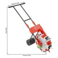 Visual Design Hold 8.27 Pounds Of Seeds HandPush Seeder, WalkBehind