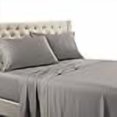 thumbnail image 3 of Royal Tradition Solid 600 Thread Count, 100-Percent Cotton Twin Extra Long (XL) Bed Sheets Set (Grey) Breathable, Deep Pocket, 3 Piece Sheet Set, 3 of 4