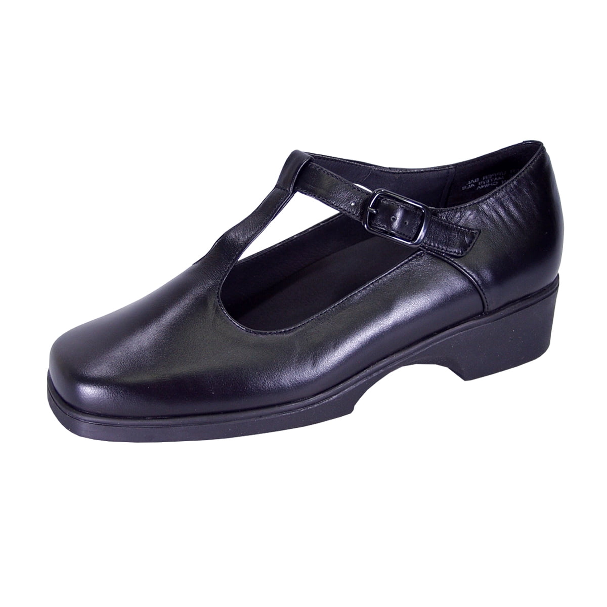 24 Hour Comfort Leann Women Wide Width Classic Contemporary Leather Mary Jane Comfort Shoes 