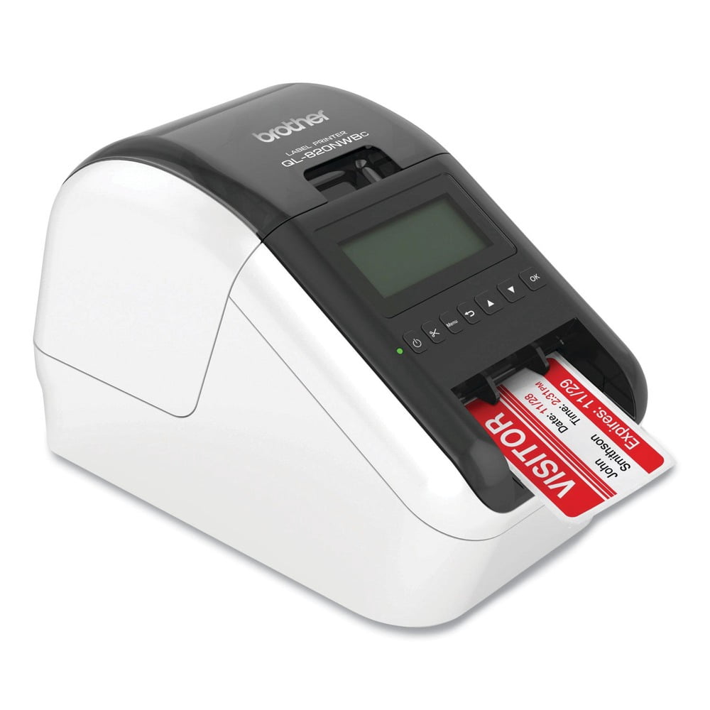 QL-820NWBC 5 in. x 5.7 in. x 9.2 in. 110 Labels/min Print Speed Ultra Flexible Label Printer