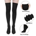 thumbnail image 5 of Loritta 4 Pairs Women Thigh High Socks Cotton Long Over the Knee Socks Size 6-9, 5 of 7