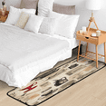 thumbnail image 5 of CURLYOOT Coffee Runner Rug 2'x6' Washable Kitchen Runner Rug Indoor Non Slip Laundry Rugs Floor Carpet for Hallway Kitchen Entryway Bedroom Living Room, 5 of 9