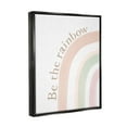 thumbnail image 4 of Stupell Industries Be The Rainbow Pastel Inspirational Painting Black Floater Framed Art Print Wall Art, 17 x 21, 4 of 10