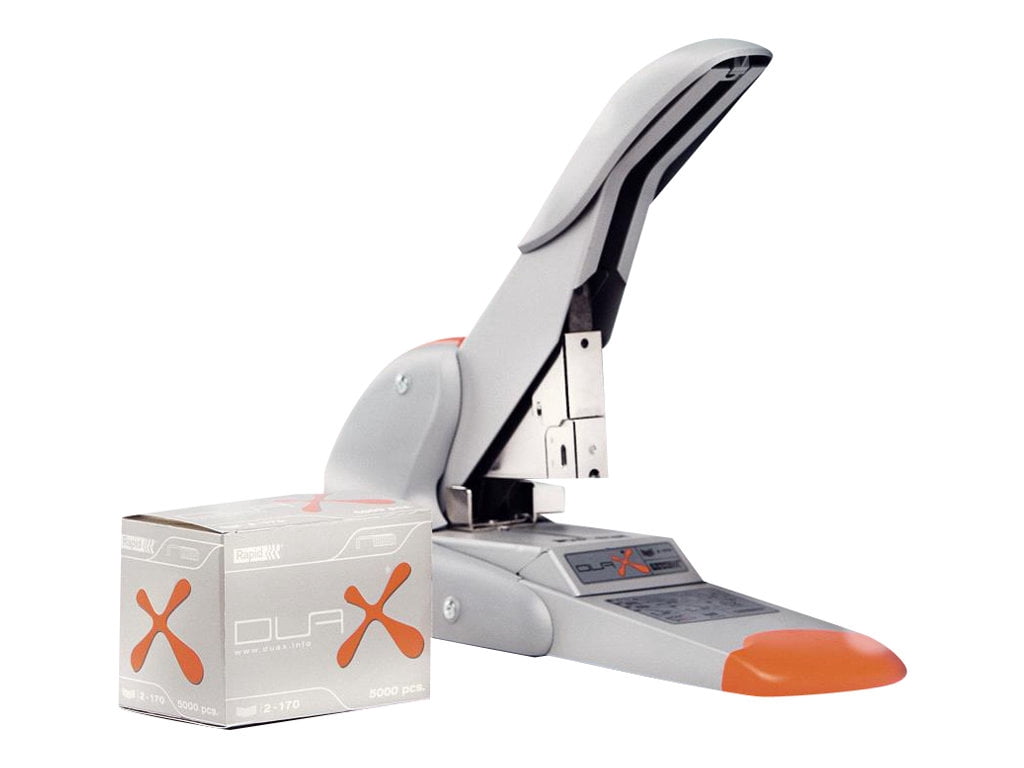 Rapid, RPD73338, DUAX Heavy Duty Stapler, 1 Each, Silver,Orange