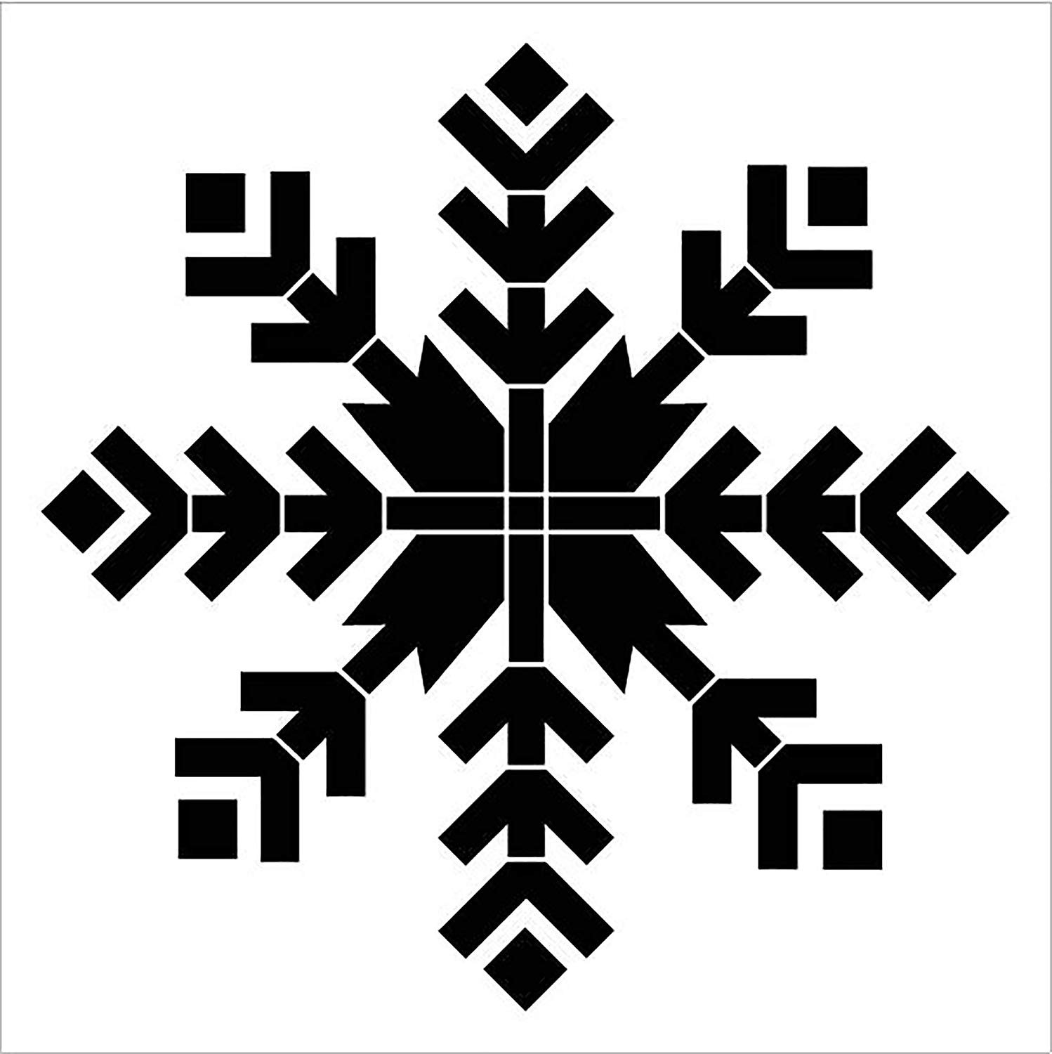 9132 mandala snowflake stencils