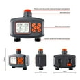 thumbnail image 2 of Riwcyla Water Timer for Garden Hose Smart Sprinkler Timer 2 Outlets Large LCD Screen Programmable Irrigation Timer for Yard Lawn Automatic/Manual Watering Timer, 2 of 6