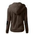 thumbnail image 3 of Admvng Winter Clothing for Women Hooded Sweater Coat Winter Warm Soft Wool Zipper Coat Long Sleeve Outwear S-2XL, 3 of 3