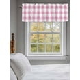 thumbnail image 3 of Valances for Windows Rustic Farmhouse Rod Pocket Cafe Window Treatments Valance Curtains for Kitchen Bathroom Laundry Basement Windows 60"x14", 3 of 9