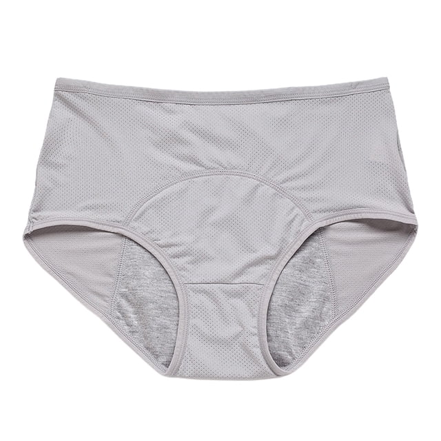 Plus Size Women's Leak Proof Menstrual Panties High Waisted Comfortable Sanitary Underwear For Full Coverage