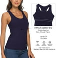 thumbnail image 2 of Women's Camisole with Shelf Bra Tank Tops for Layering Stretch Casual Undershirts Wider Strap, 2 of 4