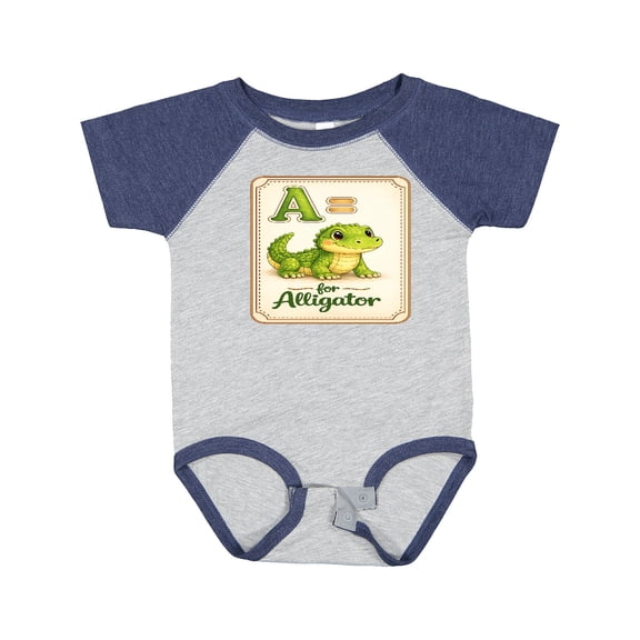 Inktastic A is for Alligator Boys or Girls Baby Bodysuit