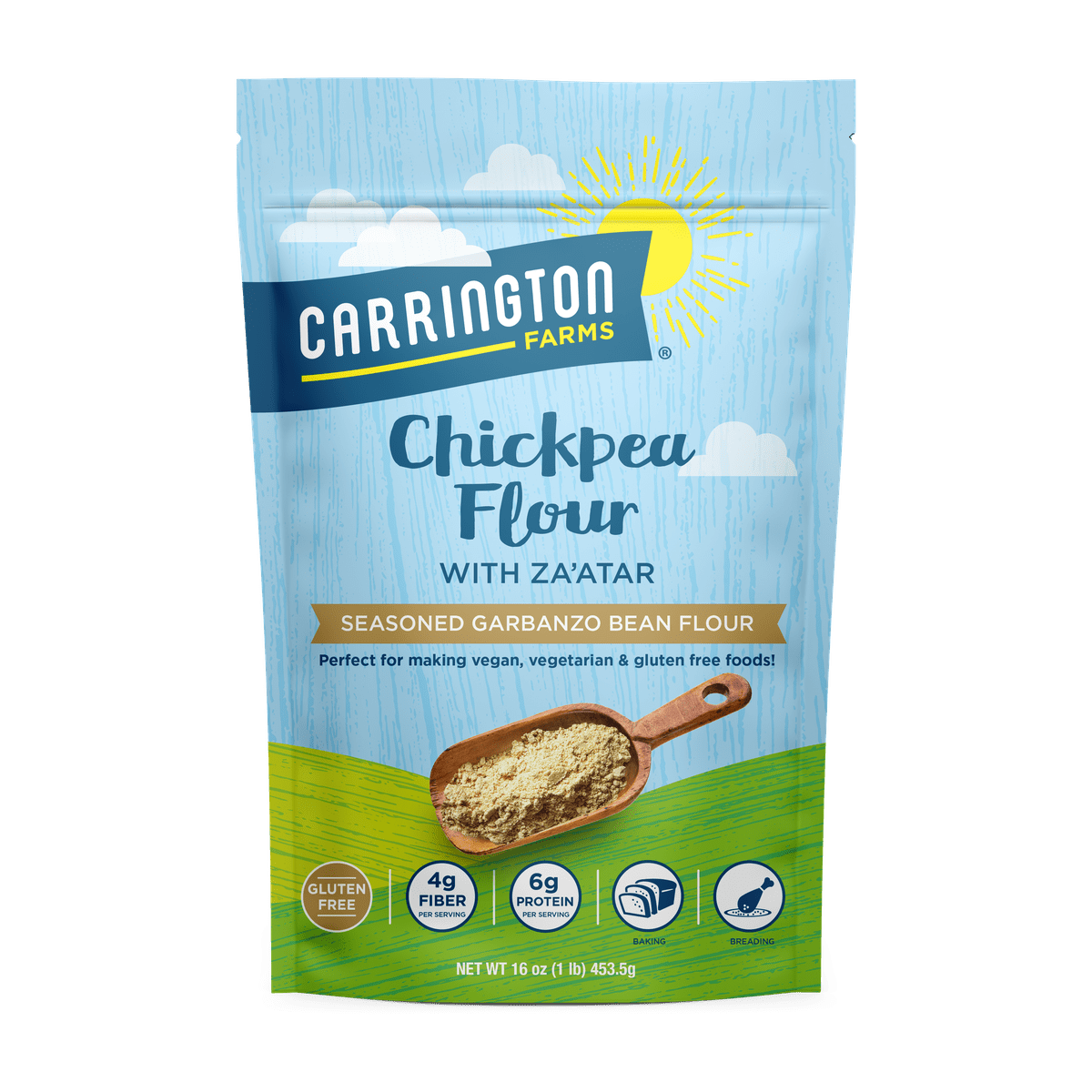 Carrington Farms Zaatar Blend & Chickpea Cooking Flour Type, 17.28 oz