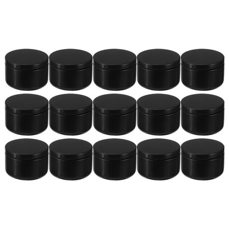 

NUOLUX 24 Pcs Aluminum Candle Tin Round Candle Containers Practical Candle Jars
