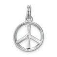 thumbnail image 4 of FB Jewels Sterling Silver Rhodium-platedPolished Peace Sign Charm, 4 of 4