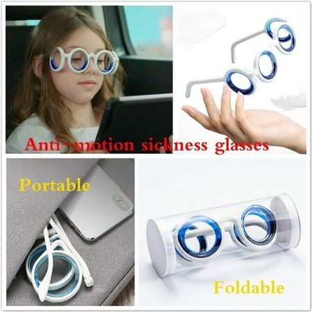 Motion Sickness Smart Foldable Smart Glasses Raised Airsick Lensless Travel Sports Cruise Essentials Anti-Motion Sickness Glasses