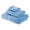 Light Blue, variant on Superior 800 GSM Egyptian Cotton Heavyweight Face Towel Set of 6, Teal