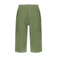 thumbnail image 5 of Shorts For Women Women's Fashionable Casual Slit With Pocket Cotton Linen Loose Shorts, 5 of 7
