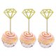thumbnail image 4 of 10 juegos de insertos de pastel JM decoración de pastel de cumpleaños decoraciones para fiesta de boda, 4 of 4