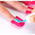 thumbnail image 4 of Jinsinto 30 Pcs (10 Sizes) Reusable Soft Plastic Nail Polish Stencil,Spill Proof Manicure Protector Tools, 4 of 5