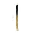 thumbnail image 3 of Trenza de pelo de color degradado de extensión de cola de caballo larga de fibra para mujeres damas negro marrón, 3 of 4