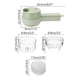 thumbnail image 5 of Fiudx Machacador de Ajo Inalámbrico, Cortador de Verduras Portátil, Motor de Alta Velocidad, Puerto de Alimentación Abierto, Diseño Fácil de Limpiar, Agarre Ergonómico, Ayudante de Cocina, Multifunci, 5 of 6