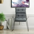 thumbnail image 4 of Costway 22''x44'' Back Chair Cushion Tufted Pillow Patio Seating Pad Gray, 4 of 12