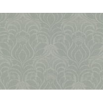 Warner Textures Sandor Sage Damask Wallpaper