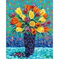 thumbnail image 2 of Vitaletti, Carolee 12x14 Gold Ornate Wood Framed with Double Matting Museum Art Print Titled - Bouquet Celebration II, 2 of 4