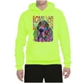 thumbnail image 3 of Colorful Beagle | Dogs Love You | Dean Russo Art Animal Lover Unisex Hoodie Sweatshirt, Safety Green, 3X-Large, 3 of 6