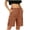03-Brown, variant on Ecqkame Womens Cargo Shorts Elastic Waist Multi Pocket Lightweight Athletic Shorts Loose Outdoor Hiking Casual Versatile Shorts Dark Gray L