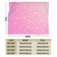 thumbnail image 3 of Kll Fleece Blanket Plush Throw Blanket Breast Cancer Pink Ribbons Awareness,Soft Fuzzy Cozy Flannel Blanket For Couch Sofa Bed.(60"X50"), 3 of 9
