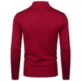 thumbnail image 4 of adviicd Sweaters for Men Winter Mens Slim Fit Turtleneck Sweater Long Sleeve Thermal Shirt Top Autumn Winter Male Knitwear Pullover (Red,XL), 4 of 4