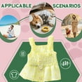 thumbnail image 3 of GASTROPOD Dog Dresses for Small Dogs Girl,Cloth Dog Clothes,Elastic Strap with Dot Puppy Clothes,Yellow,M, 3 of 7
