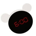 thumbnail image 3 of Reloj Despertador Digital Con Espejos De Reloj Reloj De Espejo LED De Forma De Oreja Linda Con Forma De Espejo LED Con Modo De Noche De Repetición Para Niños Dormitorio En, 3 of 7