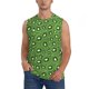 thumbnail image 1 of Fotbe Kiwi Fruit Men's Camiseta sin Mangas Estampada para Hombres, Playera Casual para Gimnasio, Entrenamiento, Playa-Small, 1 of 7