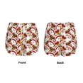 thumbnail image 3 of Daiia Santa Claus bells Snowman Pattern Women's 2 in 1 Running Shorts - Lightweight Athletic Workout Gym Yoga Shorts Liner with Phone Pockets-Large, 3 of 7