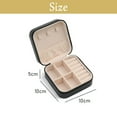 thumbnail image 2 of Mini Jewelry Travel Case,Small Travel Jewelry Organizer, Portable Jewelry Box Travel Mini Storage Organizer Portable Display Storage Box For Rings Earrings Necklaces Gifts, 2 of 5