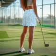 thumbnail image 4 of KEIAHUAN Blue Golf Print Golf Skorts for Women Washable Smooth Women Skorts Casual Stylish Tennis Skirts with Shorts Pocket Summer Activewear with Shorts for Outdoor, 4 of 7
