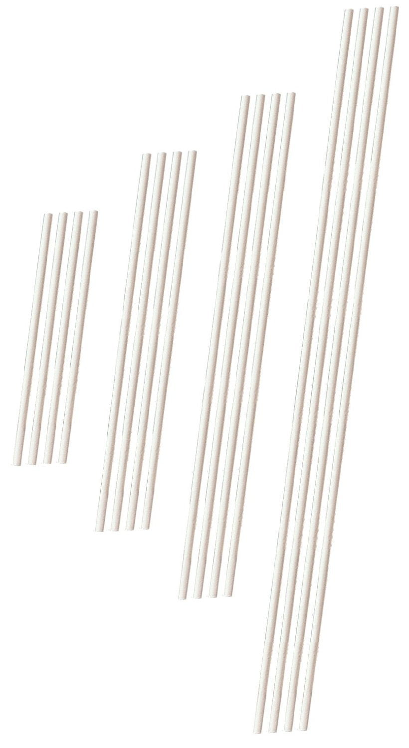 Solid Crystal Clear Acrylic Cake Topper Sticks - 3.5 long - 25-pack