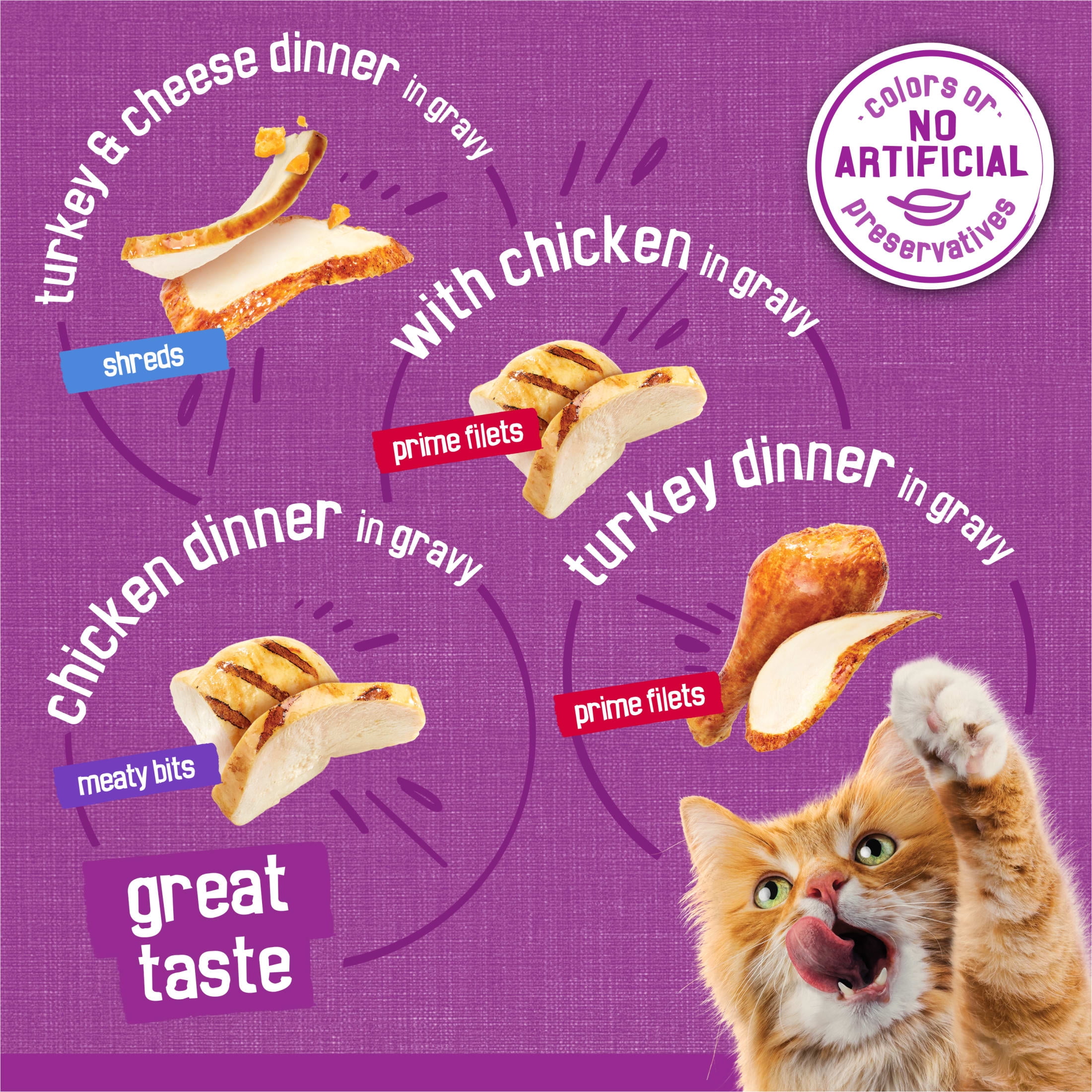 Purina Friskies Wet Cat Food, Poultry Variety Pack with