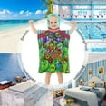 thumbnail image 5 of Plants Vs Zombies Hooded Towel for Kids - Toddler Bath Towel Kids Beach Towel with Hood, Girls Boys Pool Swim Cover-up Quick Dry, Microfiber Soft Poncho Towel, 5 of 8
