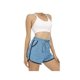 thumbnail image 4 of Pantalones cortos de entrenamiento para correr y fitness con cintura con banda acogedora para mujer con bolsillos, 4 of 4