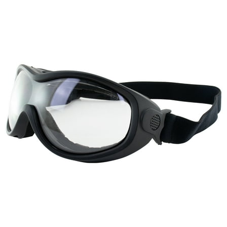 Birdz Eyewear Heron Clear Lens Matte Black Frame Motorcycle Goggles By Birdz