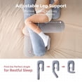 thumbnail image 4 of Almohada de embarazo Momcozy Dreamling U Pro con pierna ajustable, 4 of 9