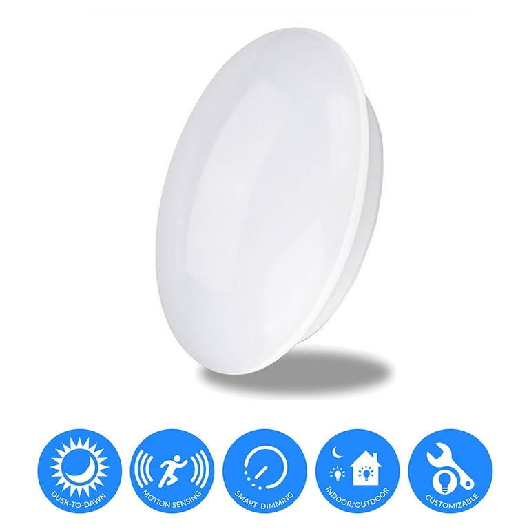 Motion Sensor Night Light Plug in, 2 Pack LOHAS Motion Activated Warm White  3000K Plug Into Wall Night Light for Kids, Adjustable Brightness