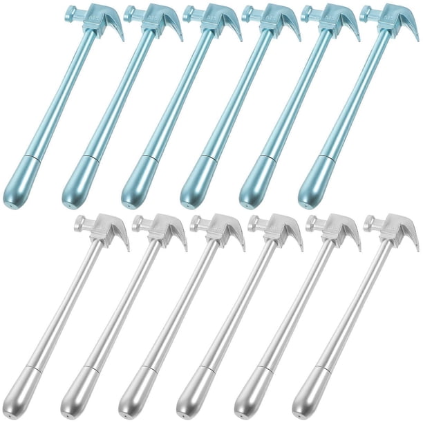 12Pcs Hammer Shaped Pen Gel Ink Pens Stylish Design Kids School Awards For Home Use Creative Anti-skid Design