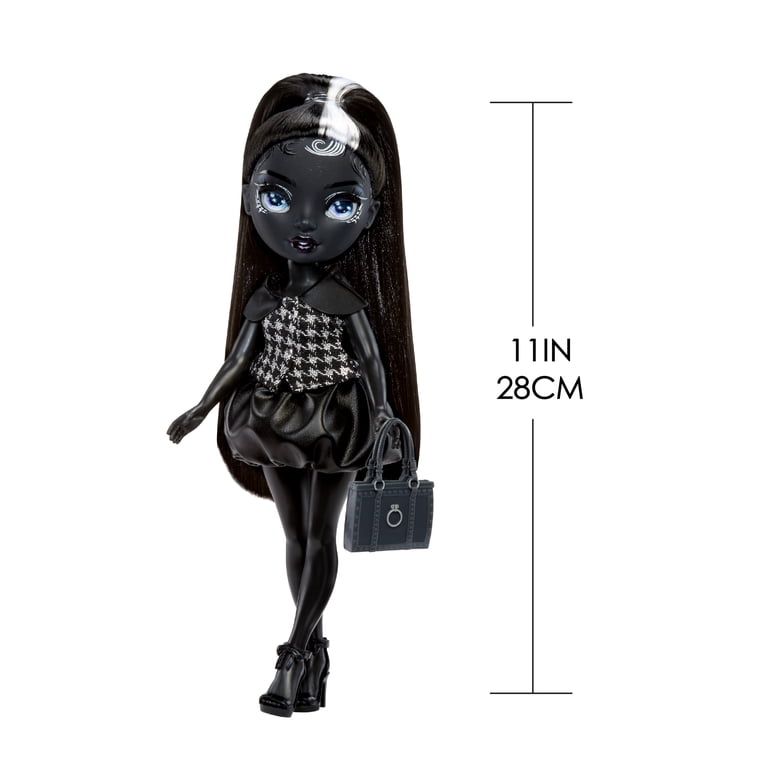 Rainbow High Shadow High Shanelle Onyx, Grayscale 11” Fashion Doll